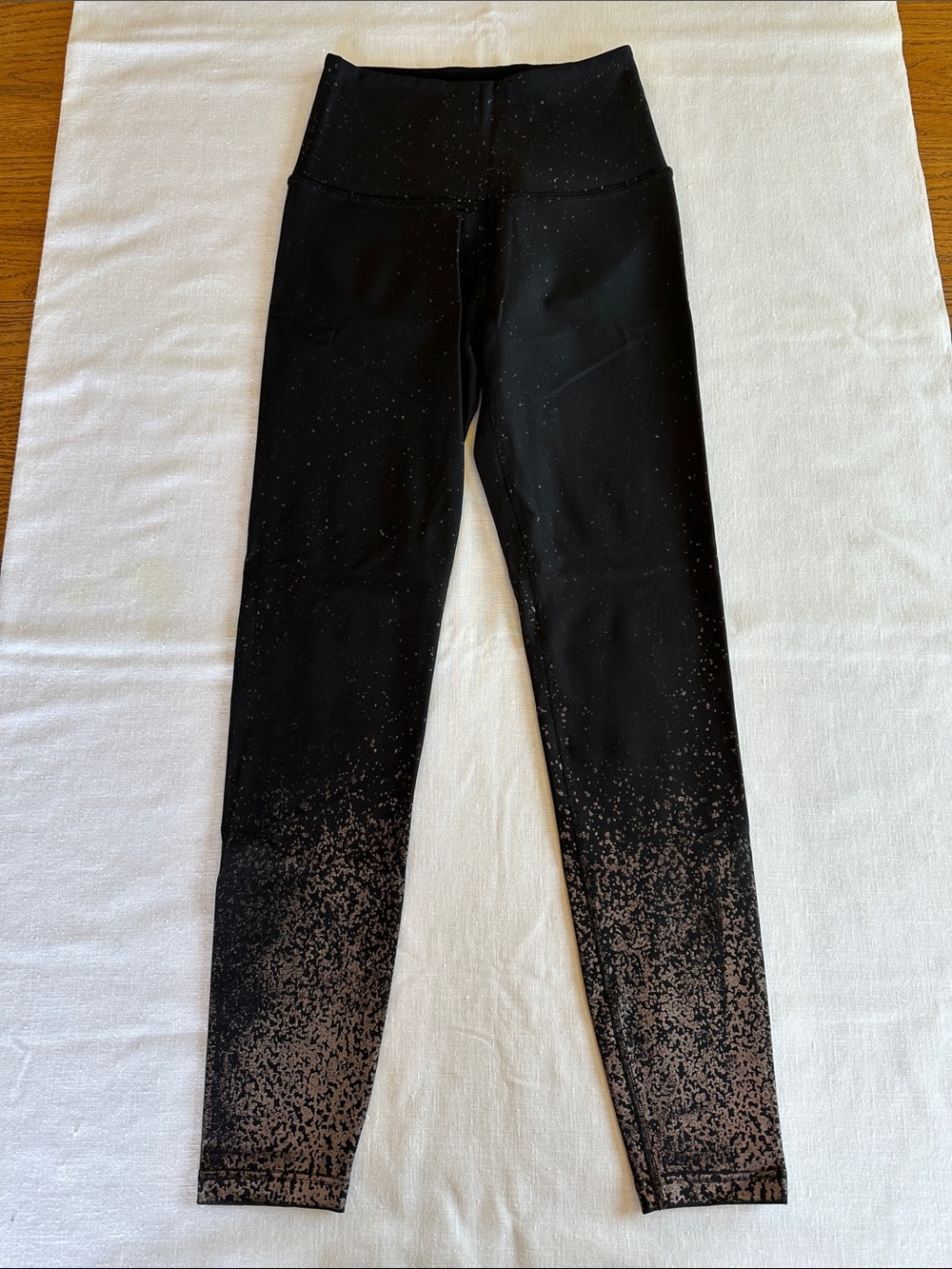 Beyond Yoga Alloy Ombre Metallic Gunmetal Speckle Legging S